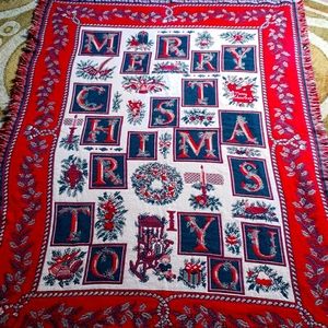 MERRY CHRISTMAS TO YOU " THROW